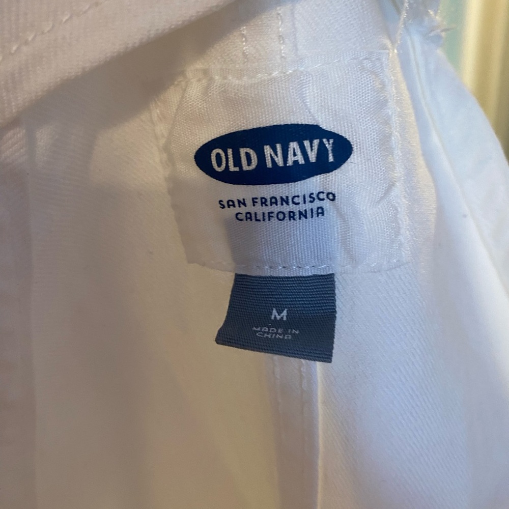 NWT Old Navy White Denim Overalls - Picture 5 of 7